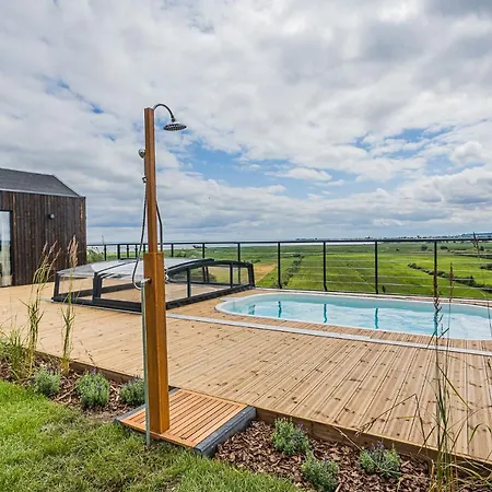 Nowe Domki Deluxe Z Widokiem Na Zatoke Z Basenem I Sauna Oslonino Exterior photo